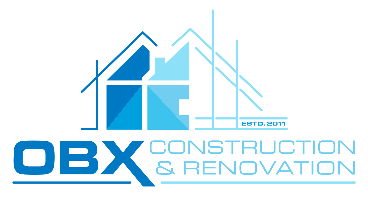 obx construction renovation logo white